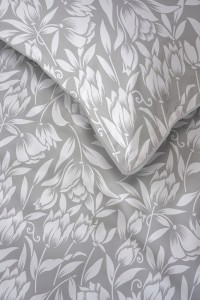 Pościel bawełniana 160x200 Perkal + 2x 70x80 Kwiaty Komplet Premium