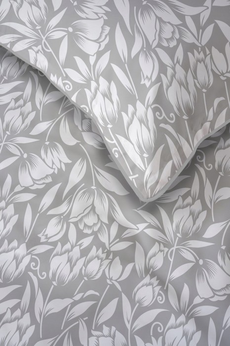 Pościel bawełniana 160x200 Perkal + 2x 70x80 Kwiaty Komplet Premium