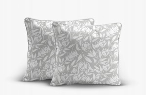 Pościel bawełniana 160x200 Perkal + 2x 70x80 Kwiaty Komplet Premium