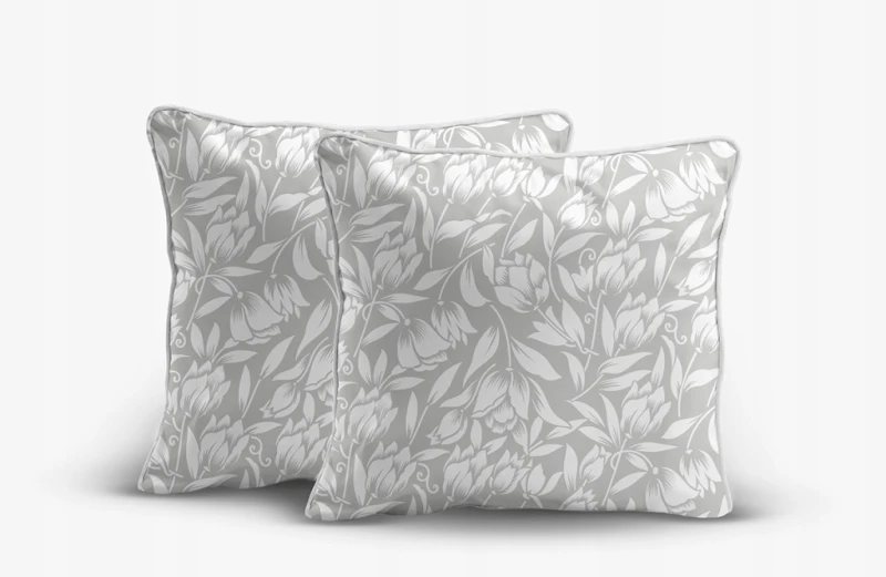 Pościel bawełniana 160x200 Perkal + 2x 70x80 Kwiaty Komplet Premium
