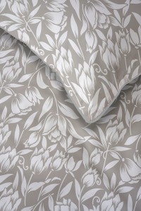 Pościel bawełniana 160x200 Perkal + 2x 70x80 Kwiaty Komplet Premium