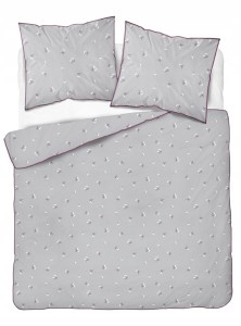 Pościel bawełniana 220x200 Perkal + 2x 70x80 Kwiaty Komplet Premium