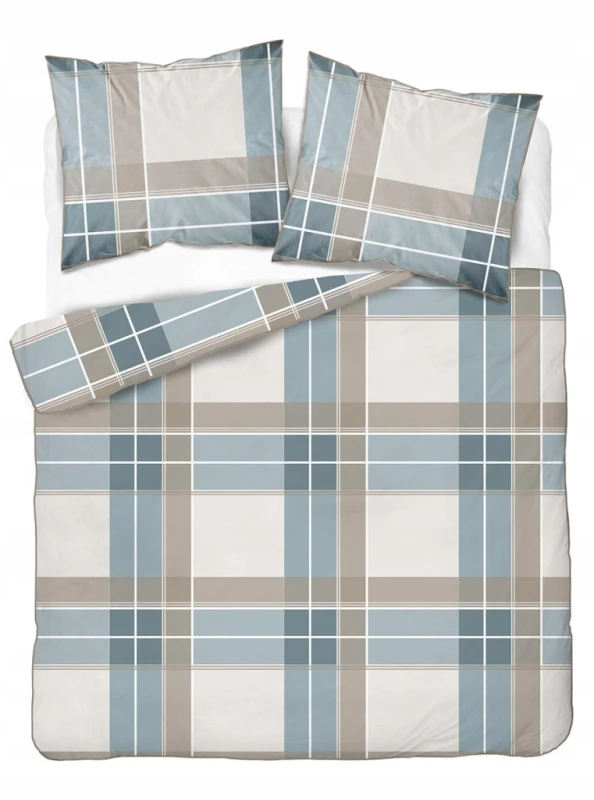 Pościel bawełniana 220x200 Perkal + 2x 70x80 Kwiaty Komplet Premium