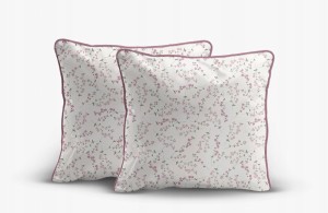 Pościel bawełniana 160x200 Perkal + 2x 70x80 Kwiaty Komplet Premium