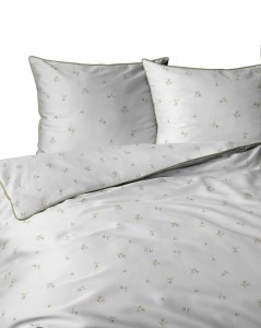 Pościel bawełniana 160x200 Perkal + 2x 70x80 Kwiaty Komplet Premium
