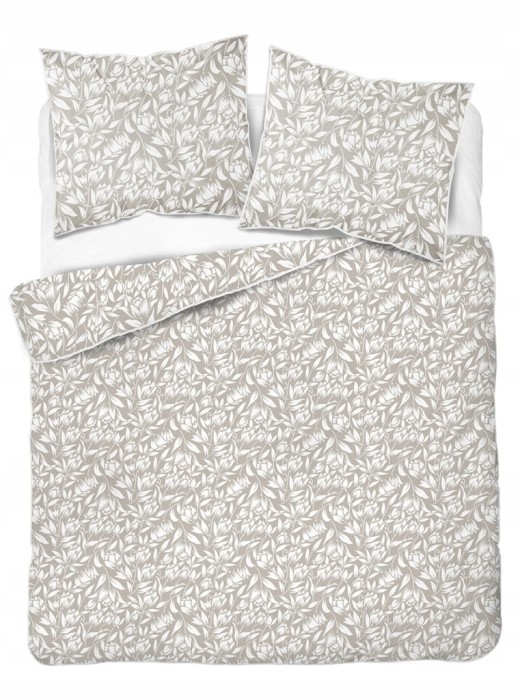 Pościel bawełniana 220x200 Perkal + 2x 70x80 Kwiaty Komplet Premium