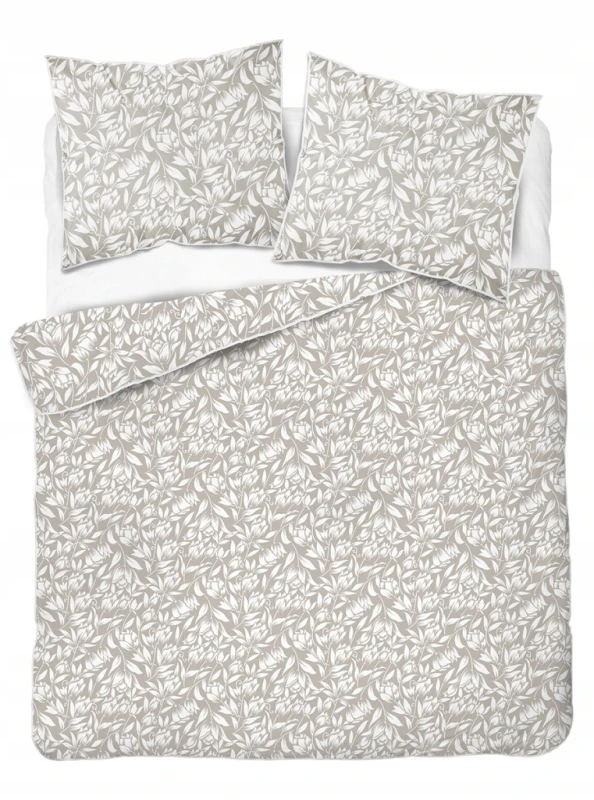 Pościel bawełniana 220x200 Perkal + 2x 70x80 Kwiaty Komplet Premium
