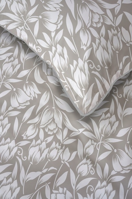 Pościel bawełniana 220x200 Perkal + 2x 70x80 Kwiaty Komplet Premium