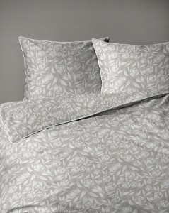 Pościel bawełniana 220x200 Perkal + 2x 70x80 Kwiaty Komplet Premium
