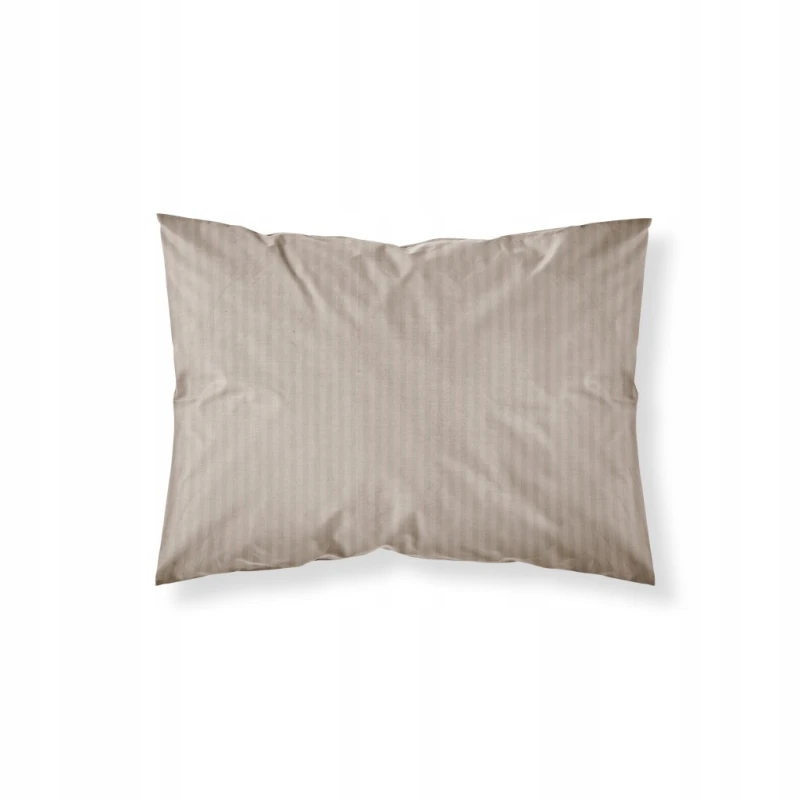 Poszewka bawełniana 50x60 cm adamaszek gładka taupe