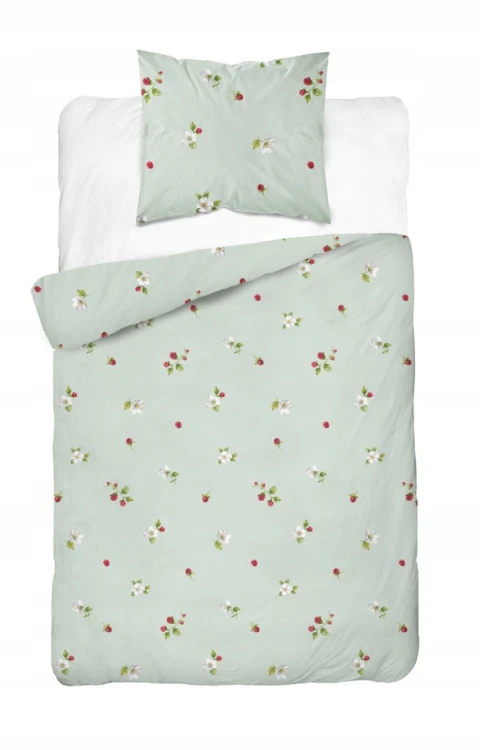 Komplet Pościeli Bawełnianej 220x200 Kwiaty 100% Bawełna + 2 Poszewki