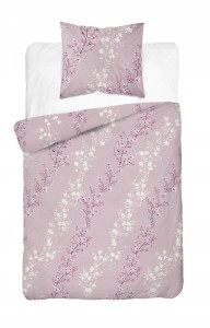 Komplet Pościeli Bawełnianej 220x200 Kwiaty 100% Bawełna + 2 Poszewki