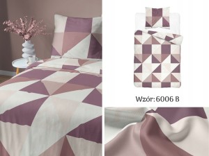 Pościel Bawełna Satynowa 160x200 + 2 Poszewki 70x80 Zamek