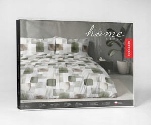 Pościel Bawełna Satynowa 160x200 + 2 Poszewki 70x80 Zamek