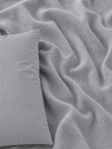 Pościel Muślinowa 100% Bawełna szara 220x200 + 2 Poszewki 70x80