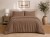 Pościel Muślinowa 100% Bawełna Mokka 160x200 + 2 Poszewki 70x80