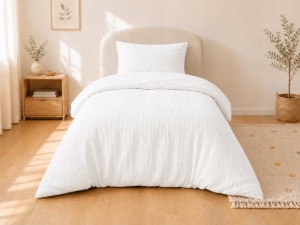 Pościel Niemowlęca Muślinowa 100% Bawełna 90x120 + Poszewka 40x60 Biała