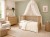 Komplet pościeli muślinowej 90×120+40×60 Kremowa 100% bawełna