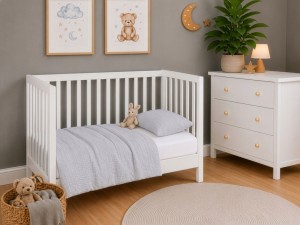Komplet pościeli muślinowej 90×120+40×60 Szara 100% bawełna