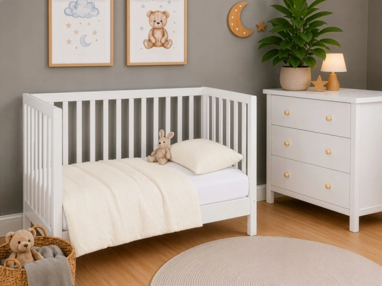 Komplet pościeli muślinowej 100x135+ poszewka 40×60 Kremowa 100% bawełna