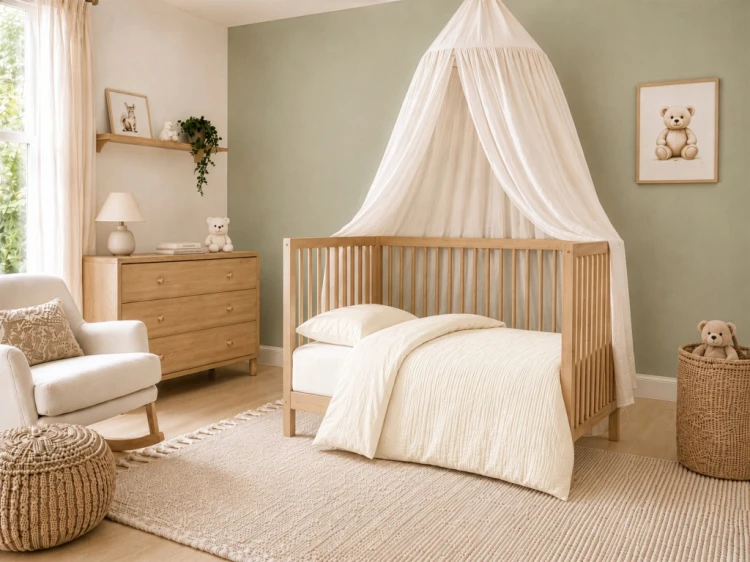 Komplet pościeli muślinowej 100x135+ poszewka 40×60 Kremowa 100% bawełna