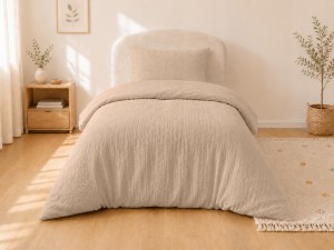 Pościel Niemowlęca Muślinowa 100% Bawełna 100x135 + Poszewka 40x60 beżowa
