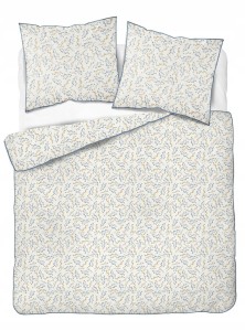 Pościel bawełniana 220x200 Perkal + 2x 70x80 Kwiaty Komplet Premium