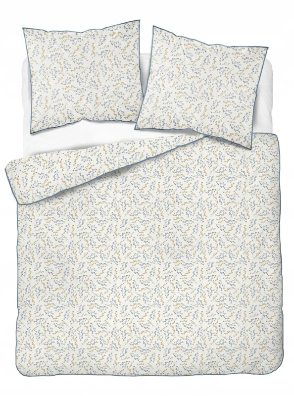 Pościel bawełniana 220x200 Perkal + 2x 70x80 Kwiaty Komplet Premium