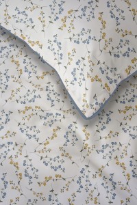 Pościel bawełniana 220x200 Perkal + 2x 70x80 Kwiaty Komplet Premium