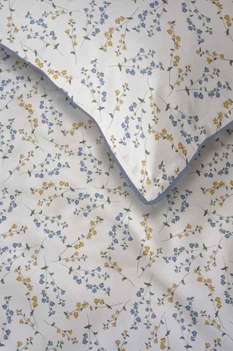 Pościel bawełniana 220x200 Perkal + 2x 70x80 Kwiaty Komplet Premium