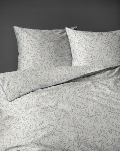Pościel bawełniana 220x200 Perkal + 2x 70x80 Kwiaty Komplet Premium