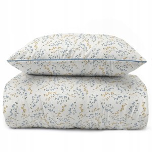 Pościel bawełniana 220x200 Perkal + 2x 70x80 Kwiaty Komplet Premium