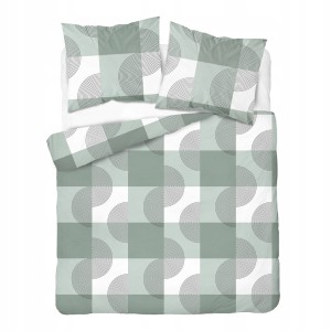 Pościel flanelowa 220x200 2X 70x80 100% bawełna KRATA