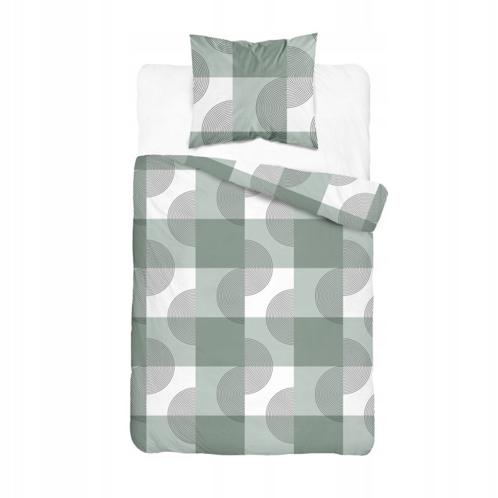 Pościel flanelowa 220x200 2X 70x80 100% bawełna KRATA