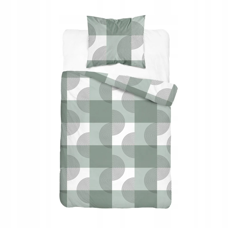 Pościel flanelowa 220x200 2X 70x80 100% bawełna KRATA