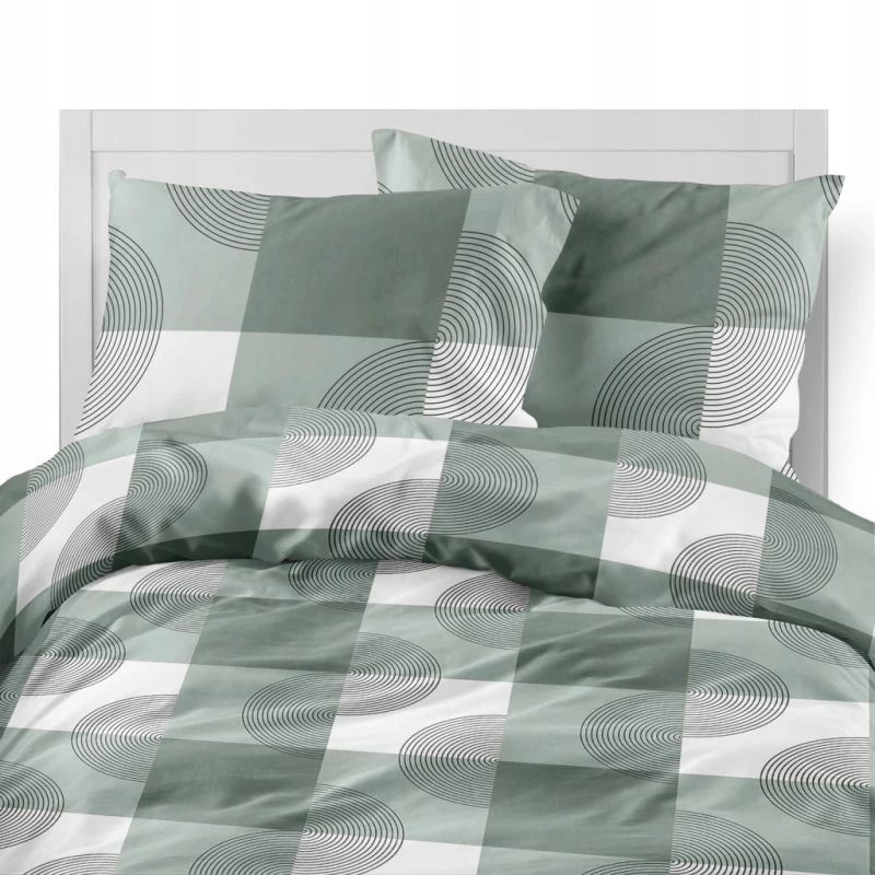 Pościel flanelowa 220x200 2X 70x80 100% bawełna KRATA