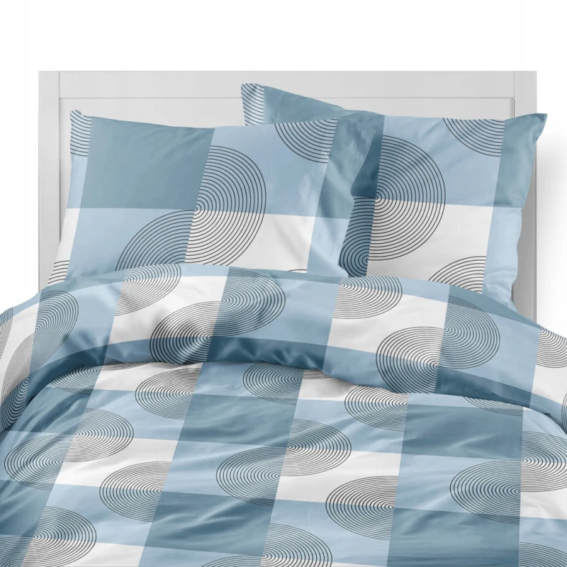 Pościel flanelowa 160x200 2X 70x80 100% bawełna KRATA