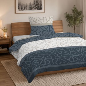 Pościel flanelowa 160x200 2X 70x80 100% bawełna KWIATY