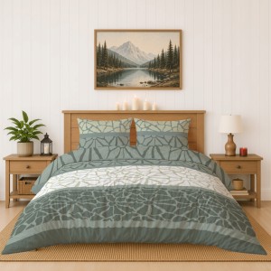 Pościel flanelowa 160x200 2X 70x80 100% bawełna KWIATY