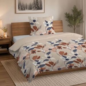 Pościel flanelowa 160x200 2X 70x80 100% bawełna KWIATY