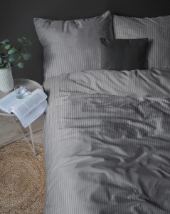 Pościel PURE ciemny szary, kołdra 220cmx200cm + 2x poduszka 70cmx80cm