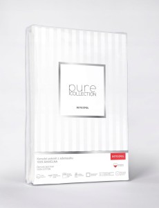 Pościel Detexpol PURE BIAŁA, kołdra 180cmx200cm + 2x poduszka 70cmx80cm