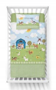 Pościel niemowlęca Bawełniana 100cm x 135cm Mała Farma