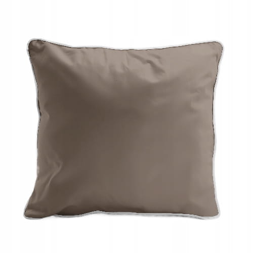 Poszewka bawełniana, MAKOSATYNA, gładka 40 x 40cm TAUPE