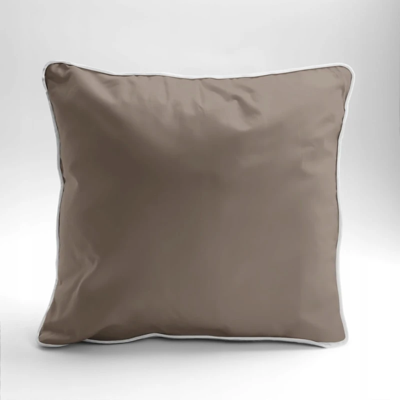 Pościel GŁADKA MAKOSATYNA kołdra 160cmx200cm + 2xpoduszka 70cmx80cm TAUPE