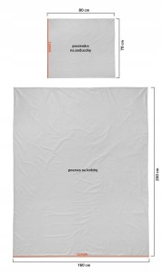 Pościel FLUO kołdra160cm x 200cm + 1 x poduszka 70cm x 80cm jednorożec