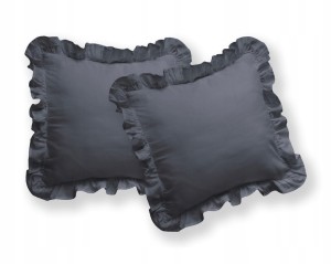 Pościel Gładka,160cm x 200cm + 2x poduszka 70cm x 80cm Z FALBANKĄ GRAIFT
