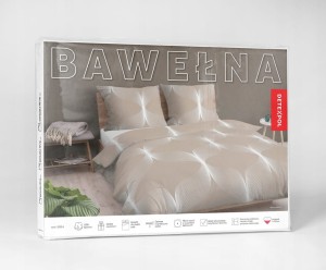 Pościel BAWEŁNA, kołdra 220cm x 200cm + 2x poduszka 70cm x 80cm KWIATY