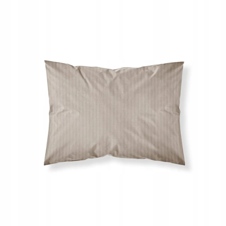 Pościel GŁADKA ADAMASZEK kołdra 140cmx200cm+1x poduszka 70cmx80cm TAUPE