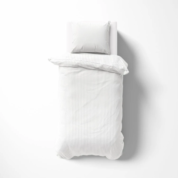 Pościel GŁADKA ADAMASZEK kołdra 140cmx200cm+1x poduszka 70cmx80cm BIAŁY